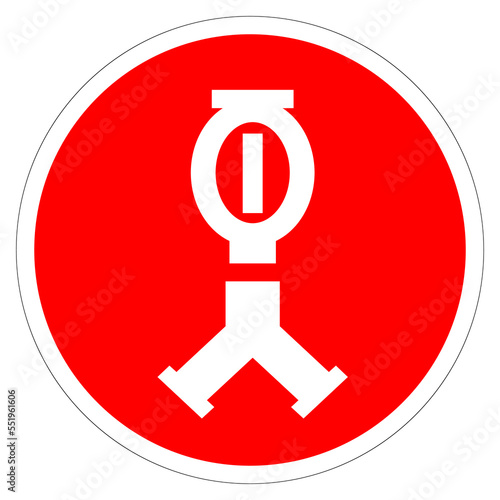 Fire Sprinkler Symbol Sign, Vector Illustration, Isolate On White Background Label. EPS10