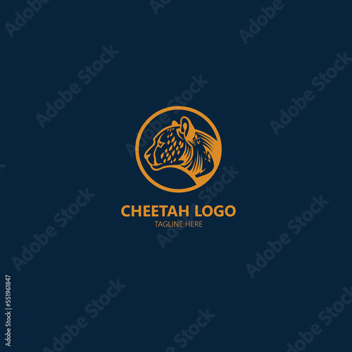 Cheetah Face Logo Design Concept