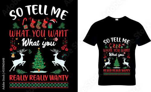 Christmas don't just work till the...T-Shirt Design Template