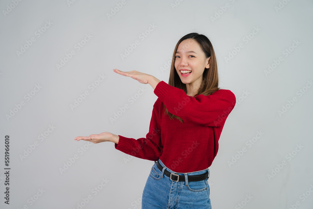 portrait of attractive asian woman isolated on white background portrait of attractive asian woman isolated on white background