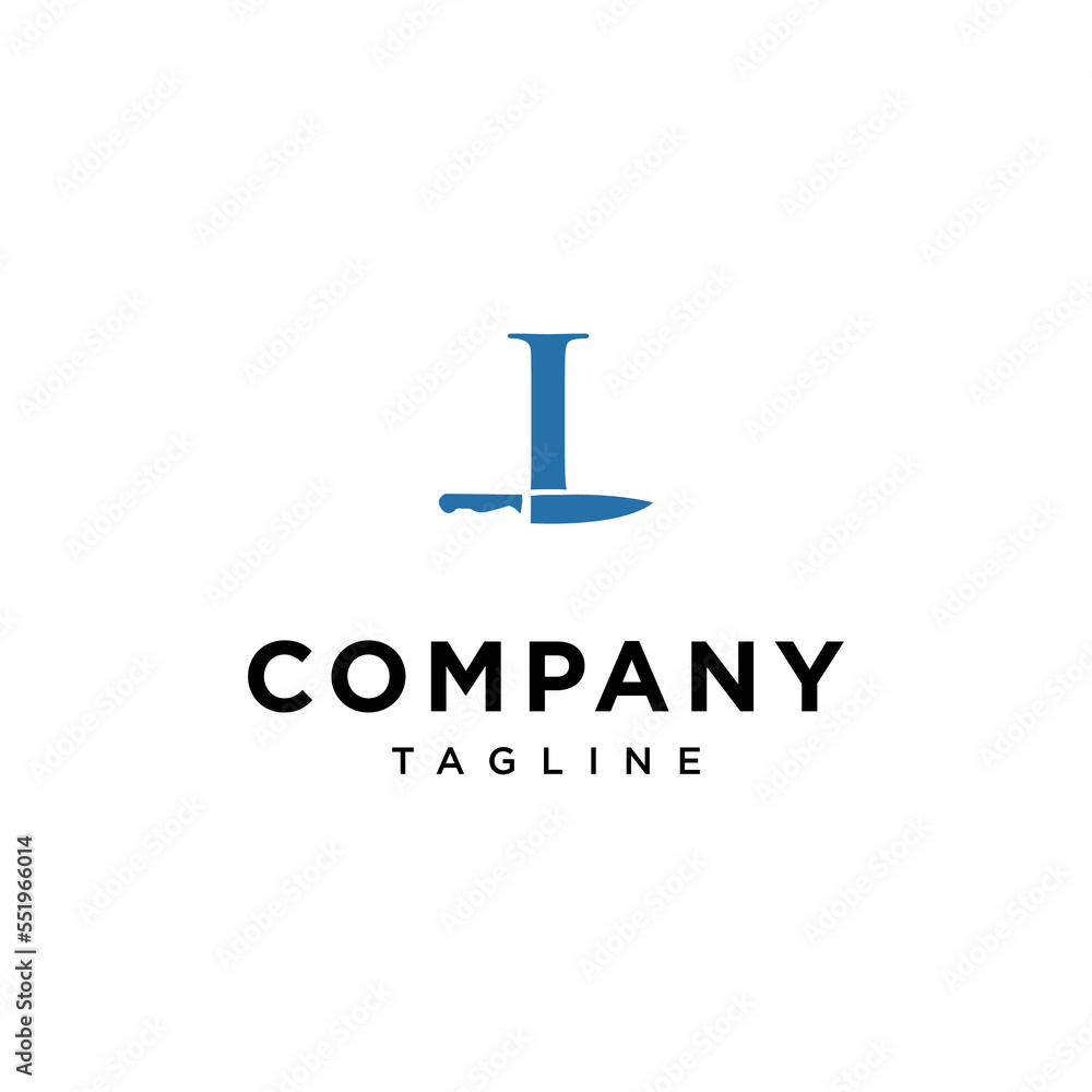 L Letter Knife Vector logo icon vector Template.eps L Letter Knife Vector logo icon vector Template.eps