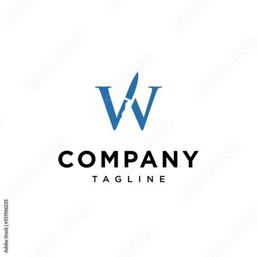 Free Download W Letter Knife Vector logo icon vector Template.eps - GFXLoad