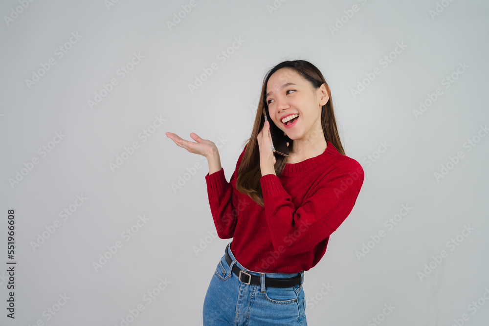 portrait of attractive asian woman isolated on white background portrait of attractive asian woman isolated on white background