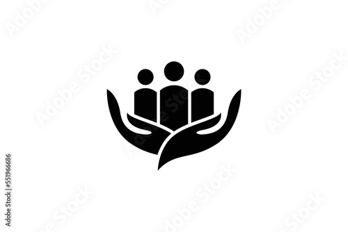 Hand Care Man Business Logo Design Template