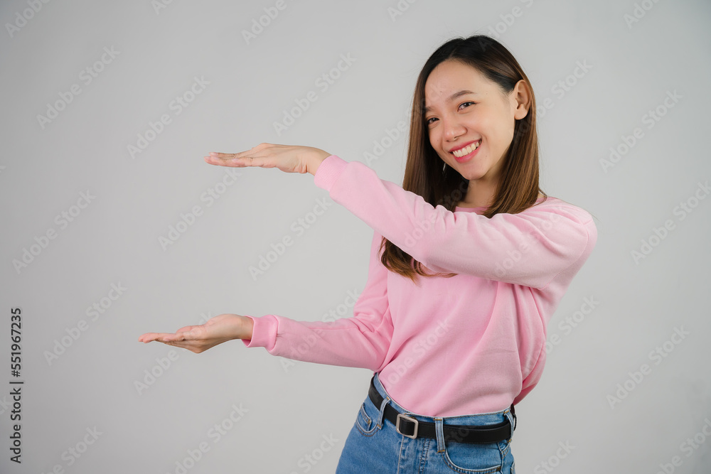 portrait of attractive asian woman isolated on white background portrait of attractive asian woman isolated on white background