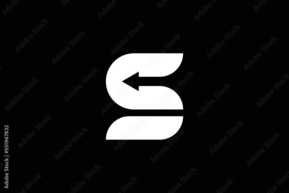 Letter S Arrow Logo Design Template Letter S Arrow Logo Design Template