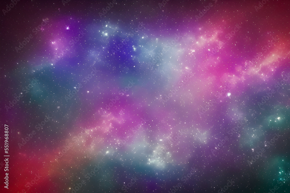 Obraz premium a universe of stars, gas, and nebula created with Generative AI