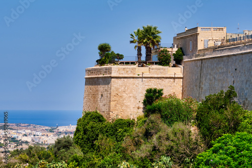 The fortifications of Mdina are a series of defensive walls and bastions - Mdina, Malta