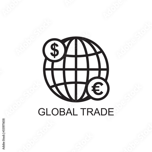 global trade icon , business icon