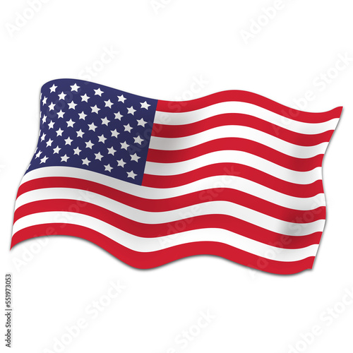 American flag illustration for celebration