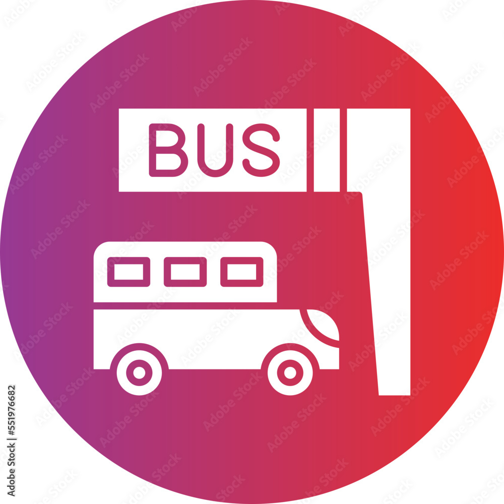 Bus Stop Icon Style Bus Stop Icon Style
