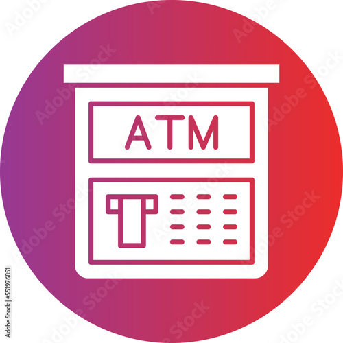 Atm Machine Icon Style