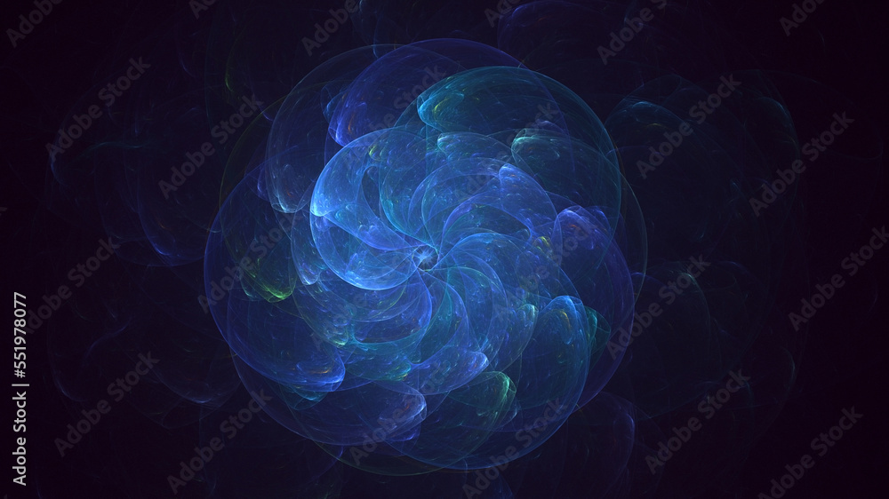 Obraz premium 3D rendering abstract colorful fractal light background