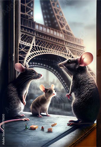 mice at the eiffel tower, m...