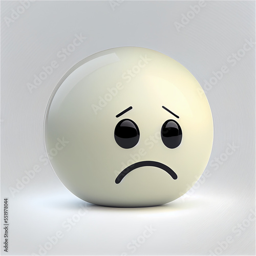 Sad emoji, emoticon, emotio...