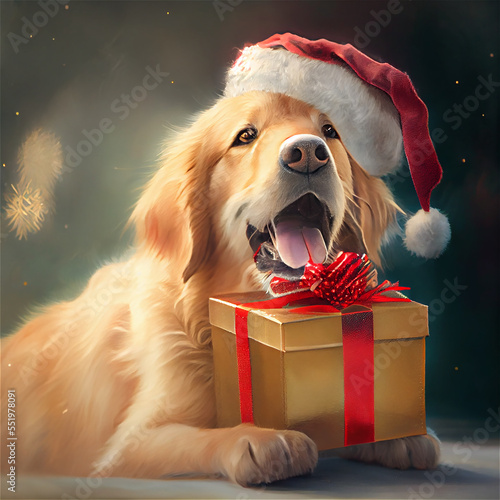 Doogie and Christmas gift, ...