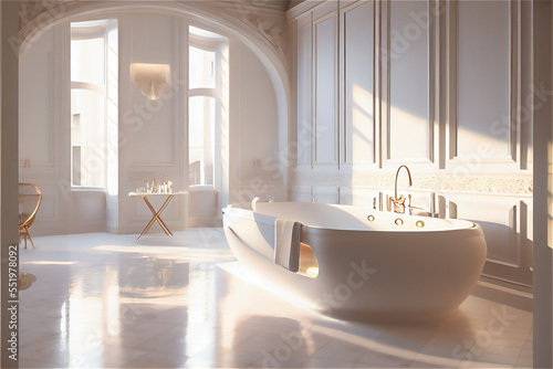 Elegant Luxury retro bathro...