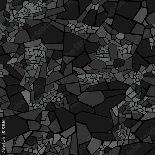 Geometric split tiles camouflage seamless pattern. Abstract modern endless military texture for fabric and fashion print. Vector background.