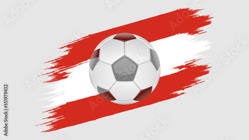 Flag of Canada, soccer ball with flag. (ID: 551979432)