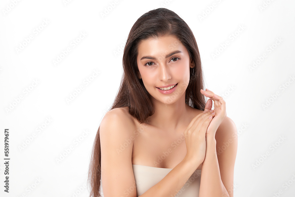 Beautiful young asian woman with clean fresh skin on white background, Face care, Facial treatment, Cosmetology, beauty and spa, Asian women portrait. Beautiful young asian woman with clean fresh skin on white background, Face care, Facial treatment, Cosmetology, beauty and spa, Asian women portrait.
