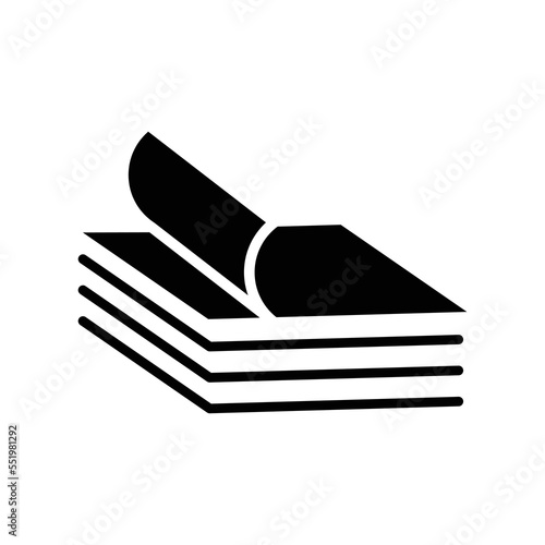 stack of paper icon vector design template in white background