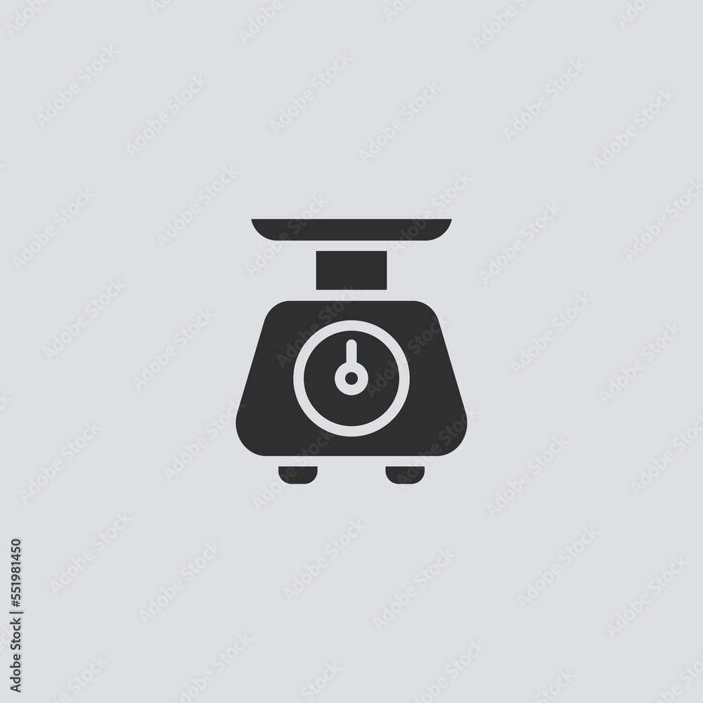 Weighing scale vector icon sign symbol Weighing scale vector icon sign symbol
