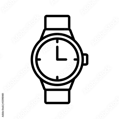 watch icon vector design template in white background