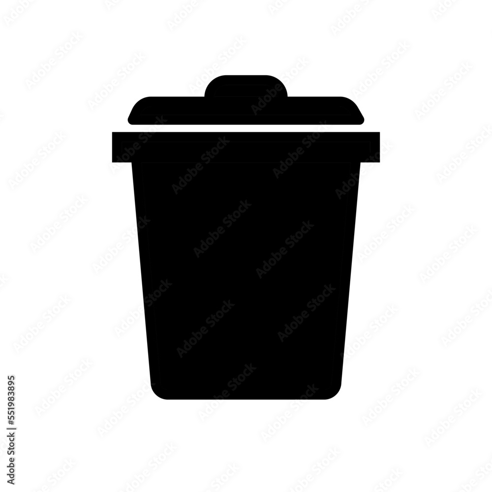 four trash, black, icon, design, flat, style, trendy, collection, template four trash, black, icon, design, flat, style, trendy, collection, template