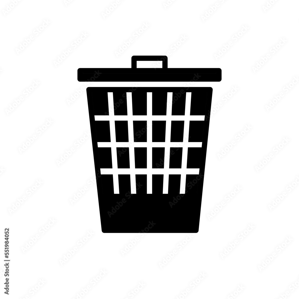 four trash, black, icon, design, flat, style, trendy, collection, template four trash, black, icon, design, flat, style, trendy, collection, template