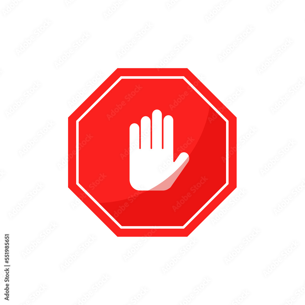 Flat design do not enter sign design Flat design do not enter sign design