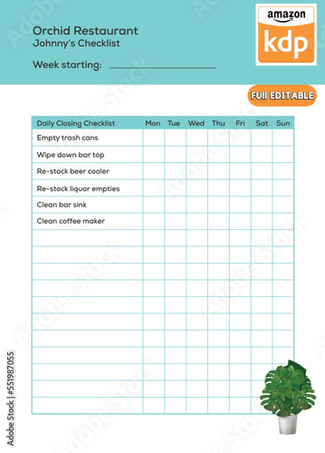Orchid restaurant
Restaurant Review Log, Tracker Journal to Rate & Record Restaurants Tried.