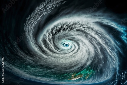 Wallpaper Mural Super typhoon over the ocean. The eye of the hurricane. Torontodigital.ca