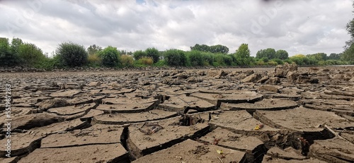 Adapting to Change: A Dried Riverbed Testament to Climate Impact on Nature's Balance