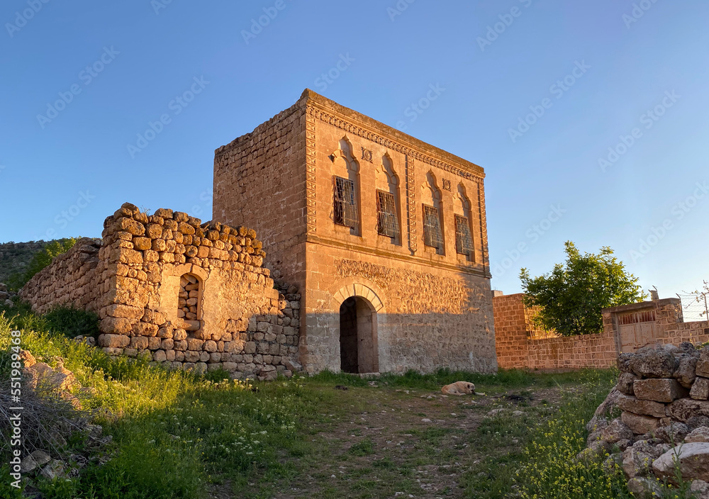 Abandoned stone house in Kilit village in Savur town, Mardin
