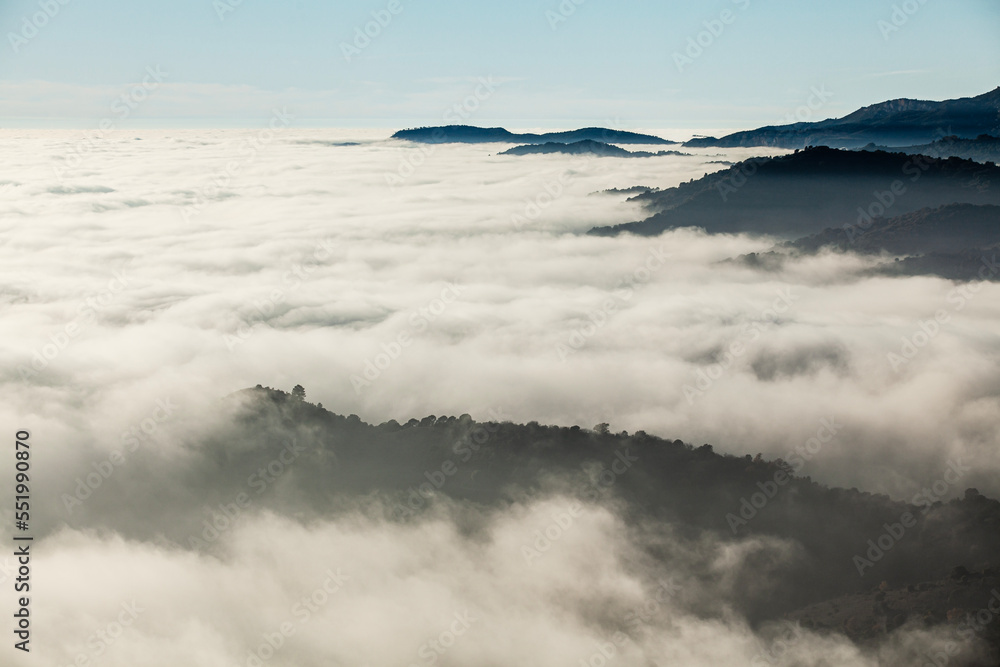 sea of clouds on the horizon at dawn, endless clouds, moving clouds, selective focus, blur, blurred sea of clouds on the horizon at dawn, endless clouds, moving clouds, selective focus, blur, blurred
