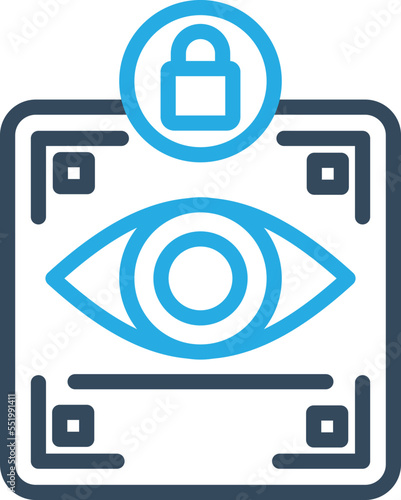 Retina Security Vector Icon
