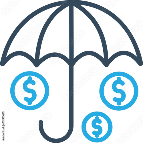 Dollar Protection Vector Icon

