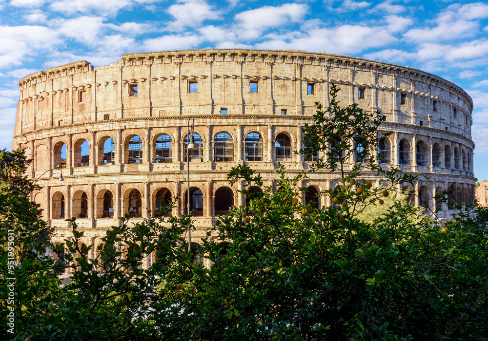 Colosseum (Coliseum) building in Rome, Italy