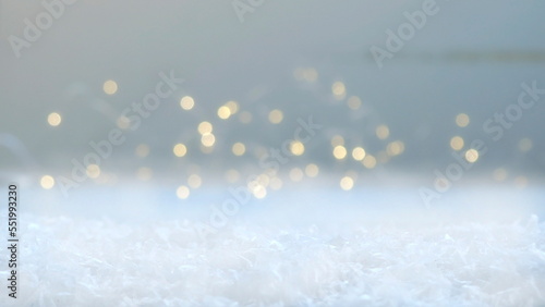 Bokeh of orange lights used for Christmas backgrounds.