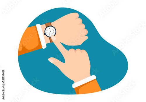 Watches Store with Various Models, Analog and Digital in Flat Cartoon Hand Drawn Templates Illustration
