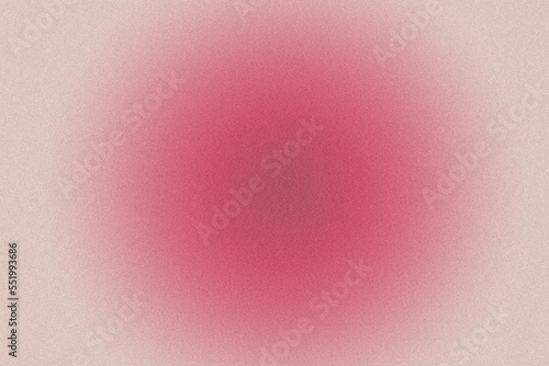 Magenta round gradient. Digital noise, grain texture. Abstract y2k background. Retro 80s, 90s style. Wall, wallpaper. Minimal, minimalist. Burgundy background. Red, pink, carmine, ruby, beige colors.  photo