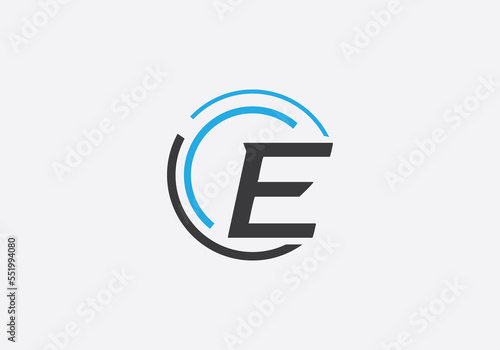 Technology logo and tech connect circle logo design with alphabet brand and business flat icon design 