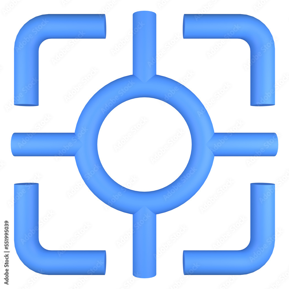 3d illustration of blue screenshot icon logo with transparent background 3d illustration of blue screenshot icon logo with transparent background