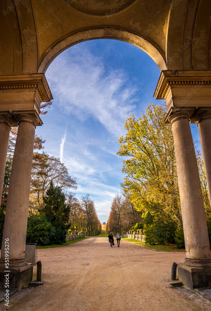 The Orangery Palace view in Potsdam of Germany 