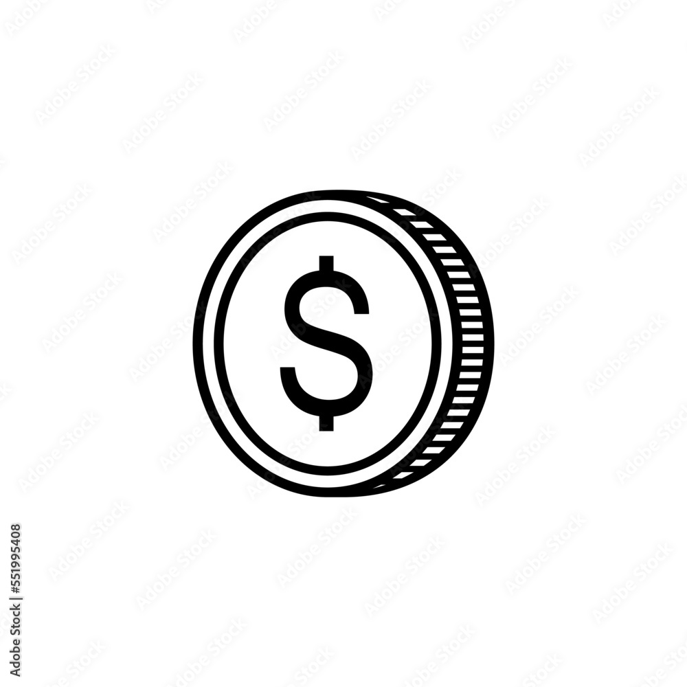 Dollar Icon Symbol, USD Sign. Vector Illustratio Dollar Icon Symbol, USD Sign. Vector Illustratio