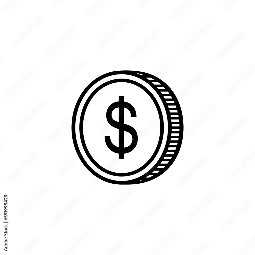Dollar Icon Symbol, USD Sign. Vector Illustration Dollar Icon Symbol, USD Sign. Vector Illustration