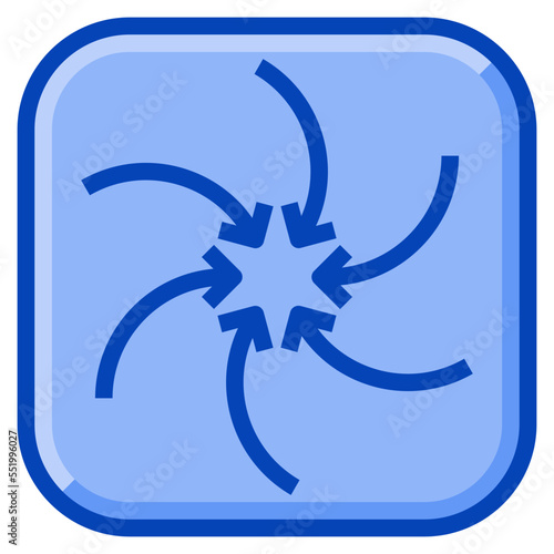 whirl blue icon