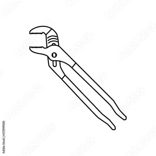 channel locks outline icon logo