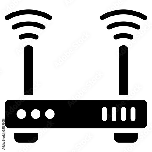 wifi rounter glyph icon