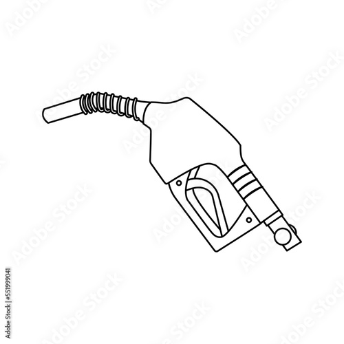 fuel nozzle icon outline. fuel nozzle logo. An illustration of fuel nozzle. Perfect use for icon, logo, web, pattern, design, etc.